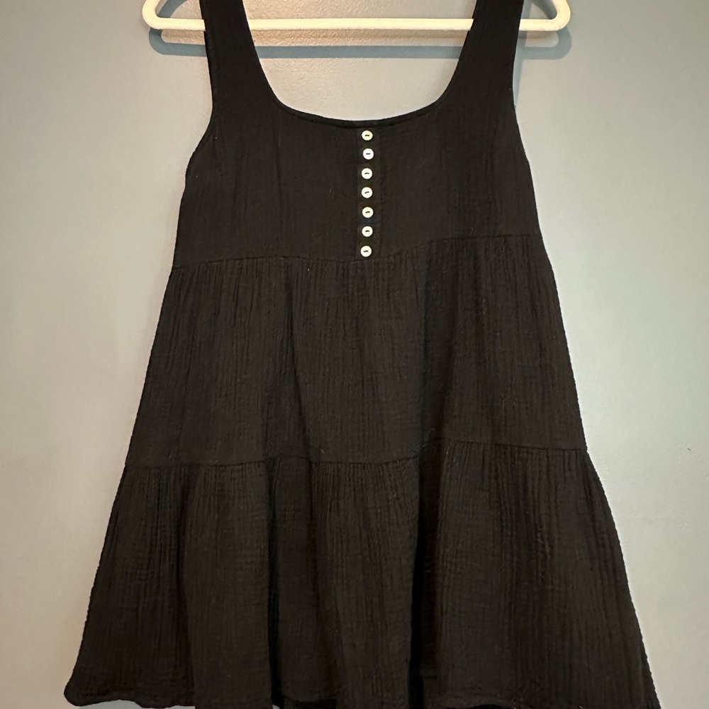 Urban Outfitters Black Sleeveless Scoop Neck Sundress